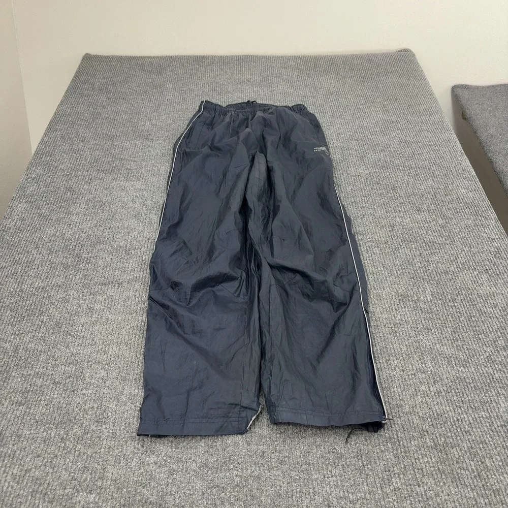 Umbro Track Pants Mens L Navy Blue Polyester Side Stripe Athletic Gorpcore Style